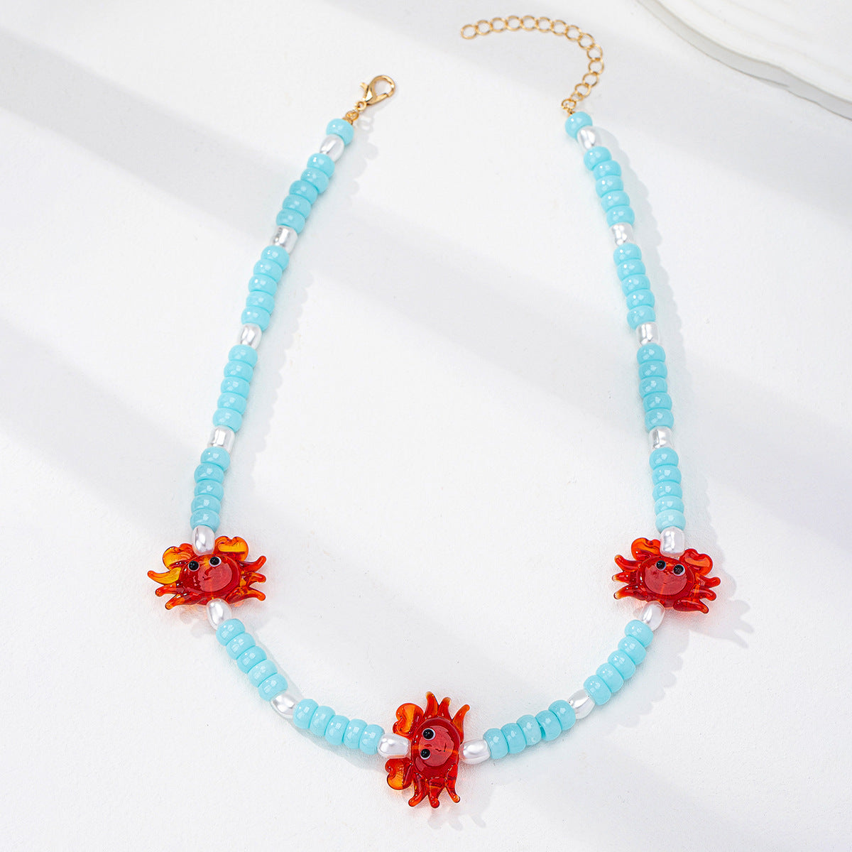 Wholesale Summer Vacation Seafood Animal Pendant Bohemian Style Necklace